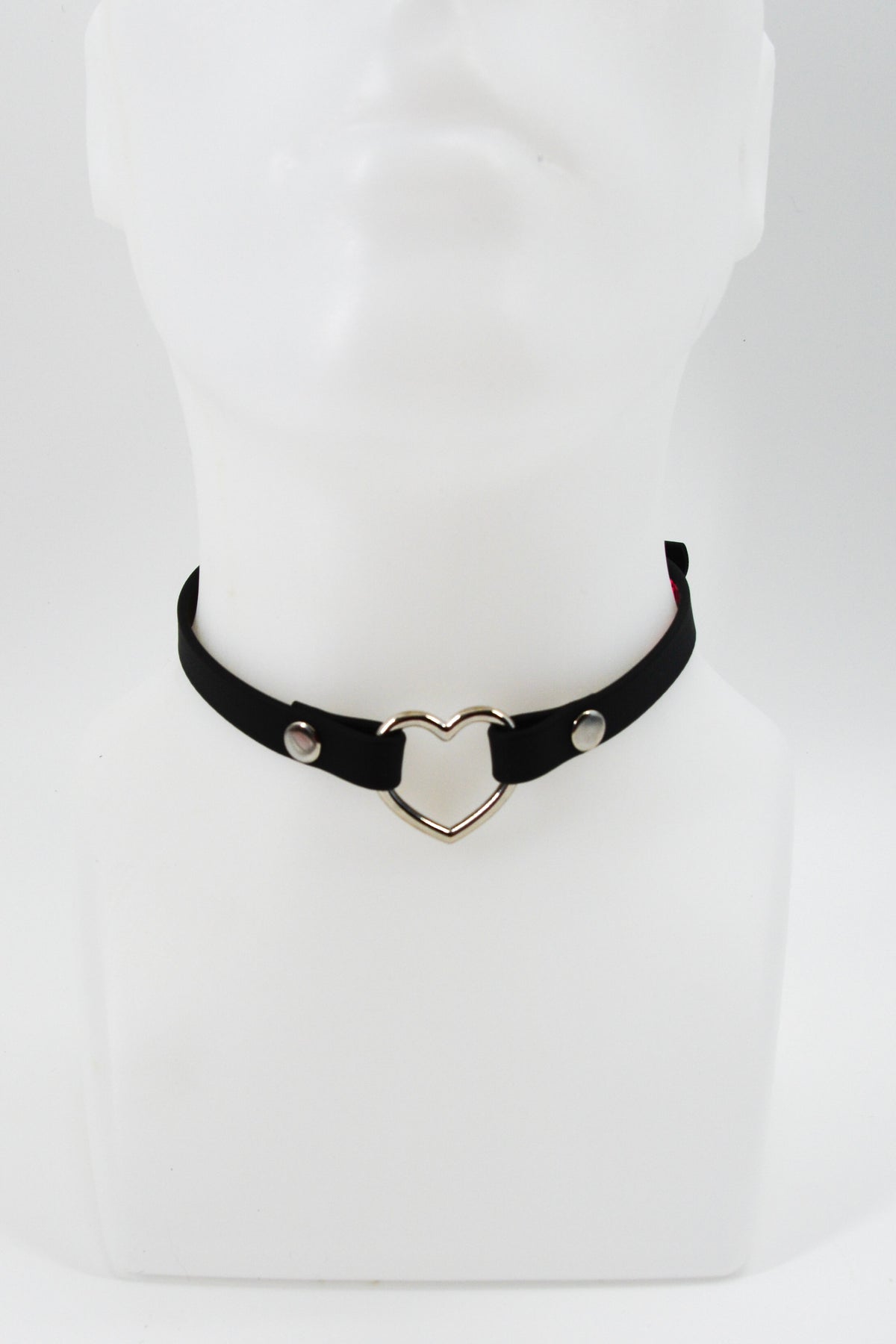 Mini 1/2 Inch Black Heart Collar