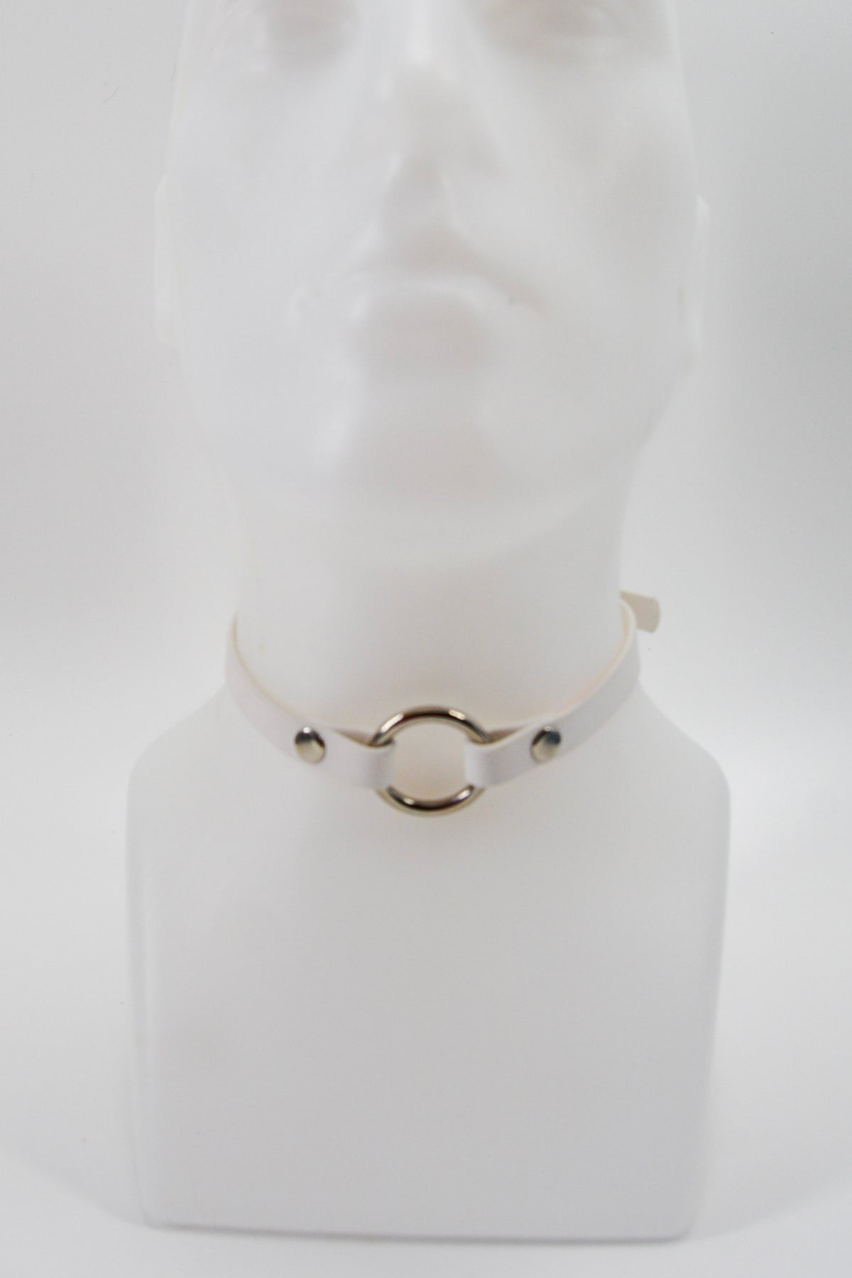 Mini 1/2 Inch White O Ring Collar