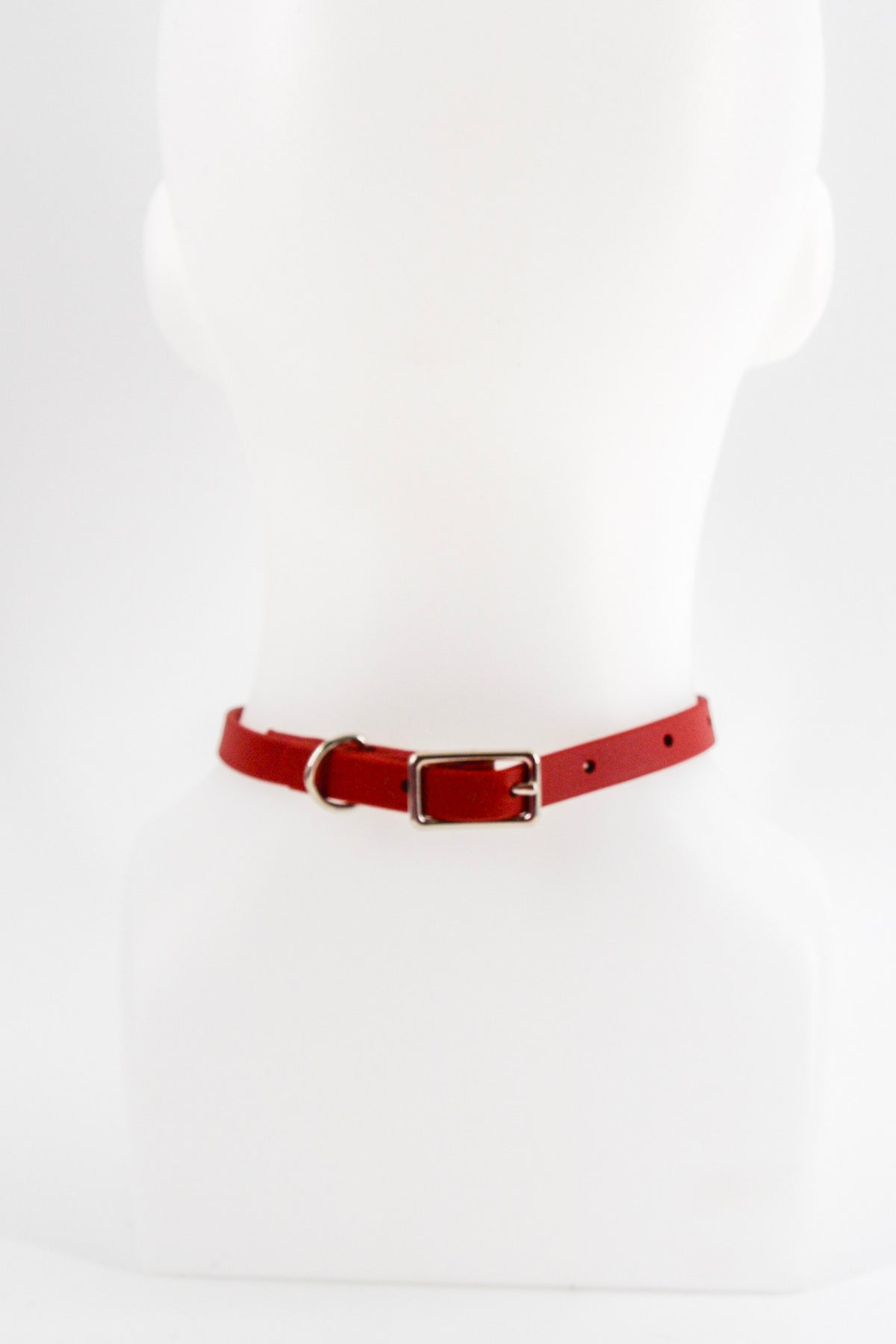 Mini 1/2 Inch Cherry Red O Ring Collar