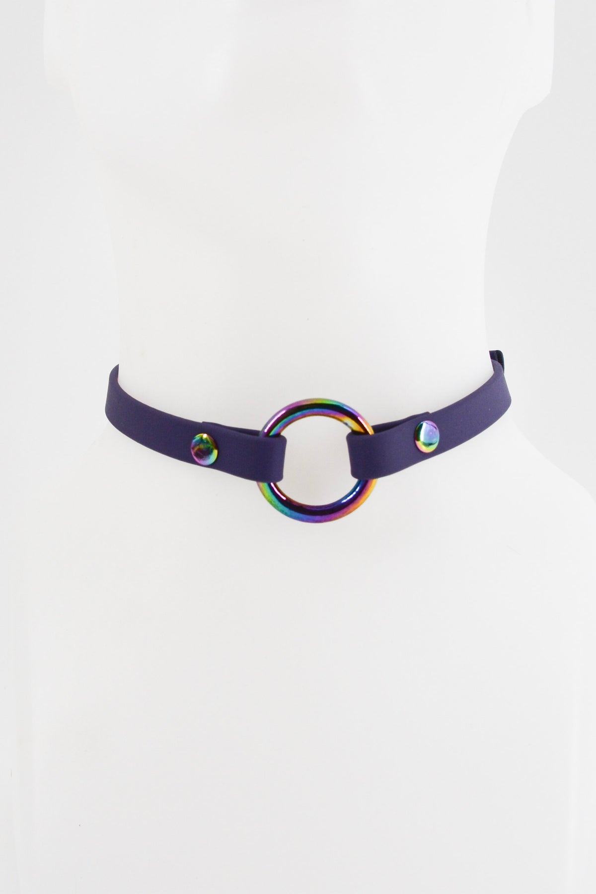 Mini 1/2 Inch Purple O Ring Collar