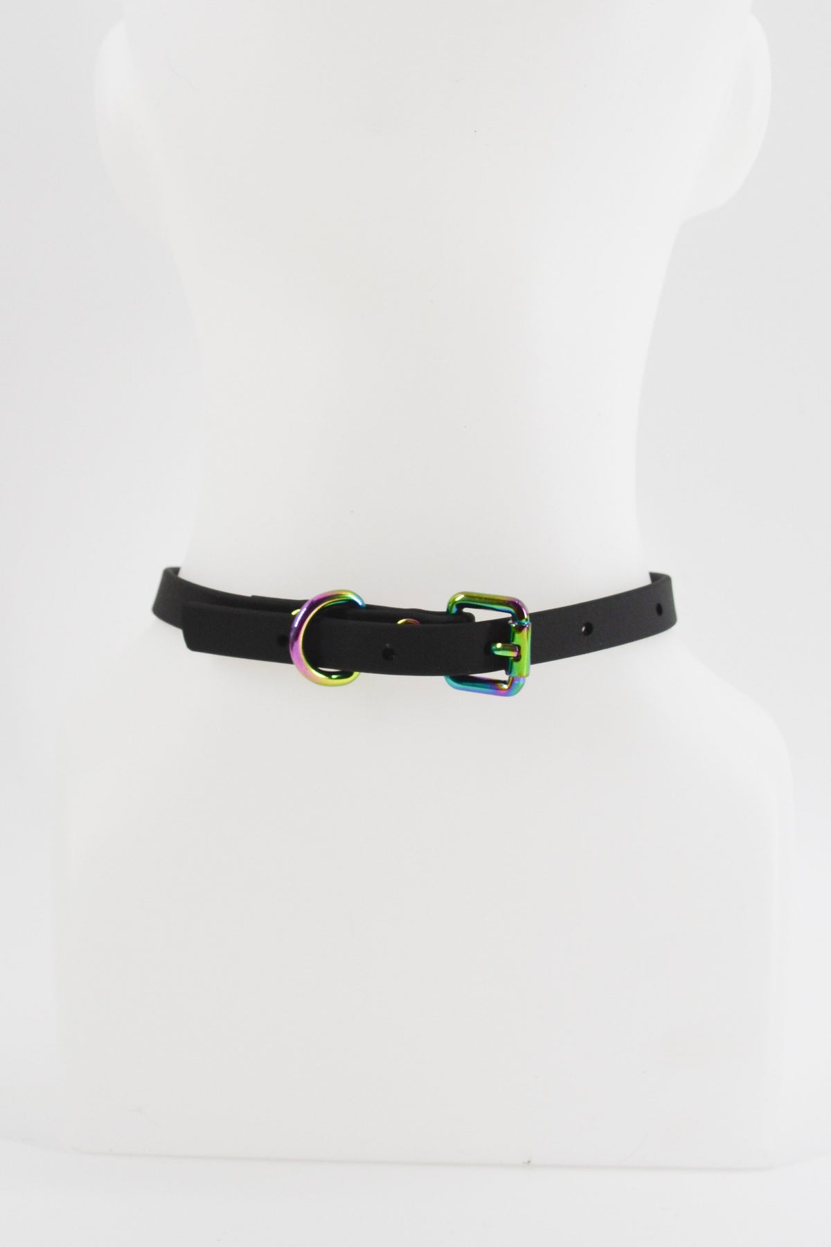 Mini 1/2 Inch Black Heart Collar