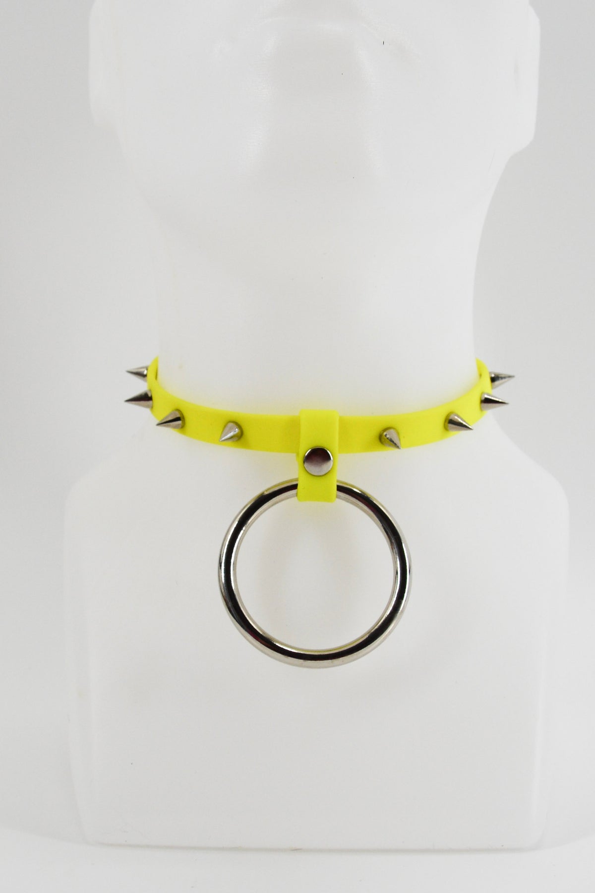 Neon Yellow Spike Collar