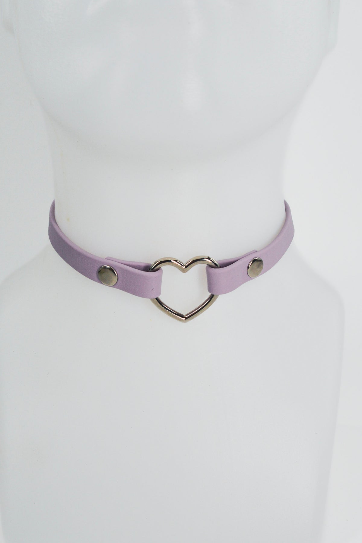 Mini 1/2 Inch Lavender Heart Collar