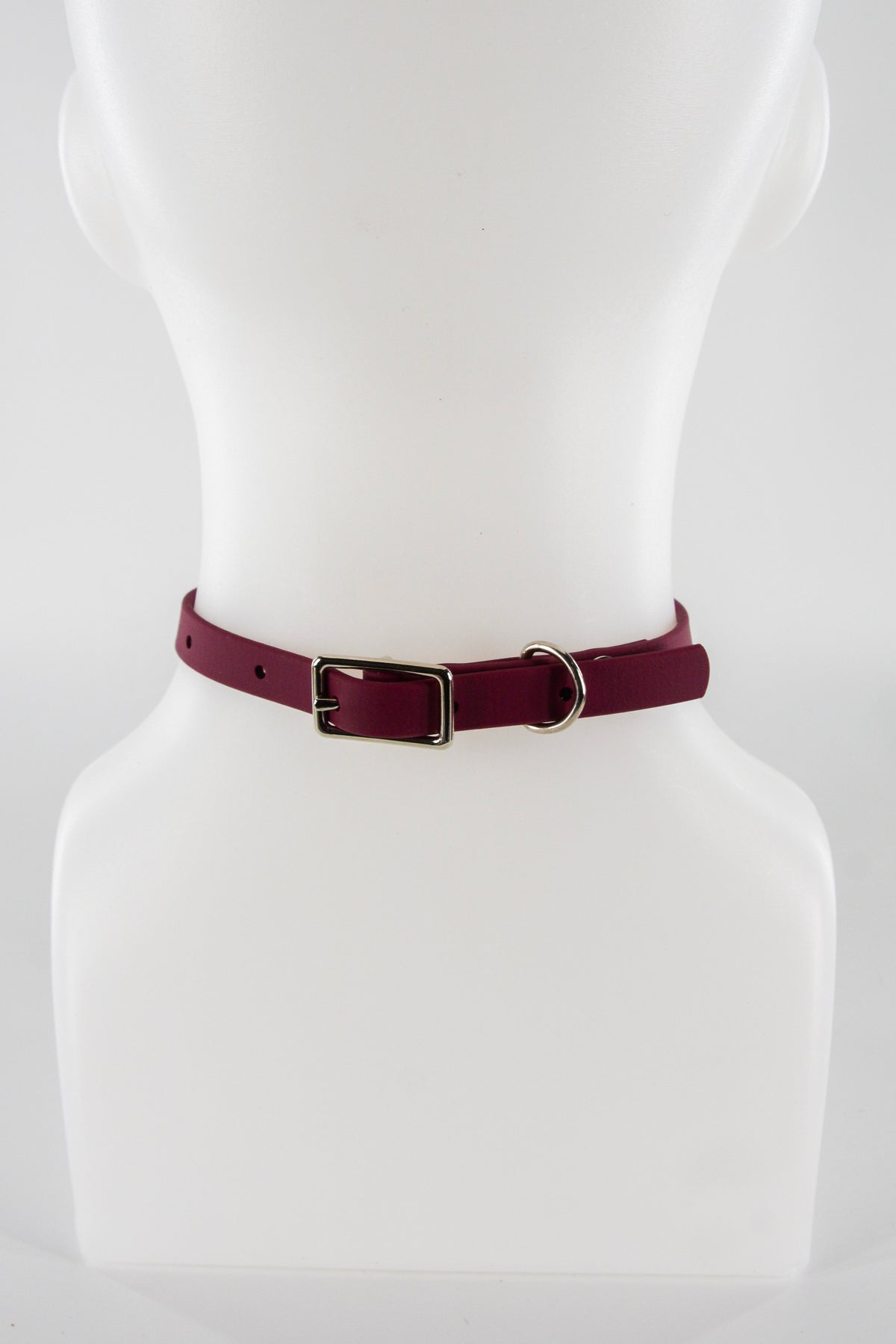 Mini 1/2 Inch Wine Red Heart Collar
