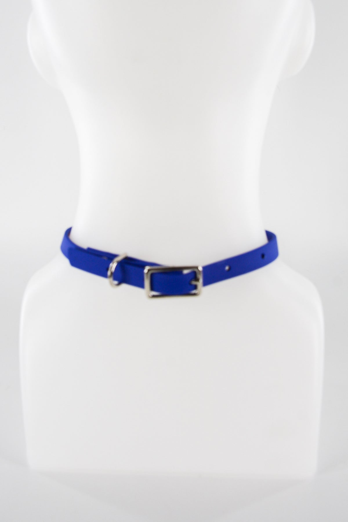 Mini 1/2 Inch Electric Blue  O Ring Collar