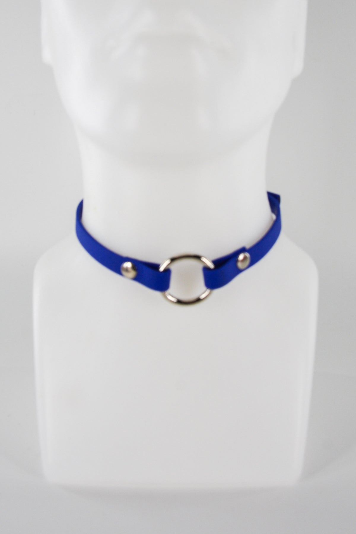 Mini 1/2 Inch Electric Blue  O Ring Collar