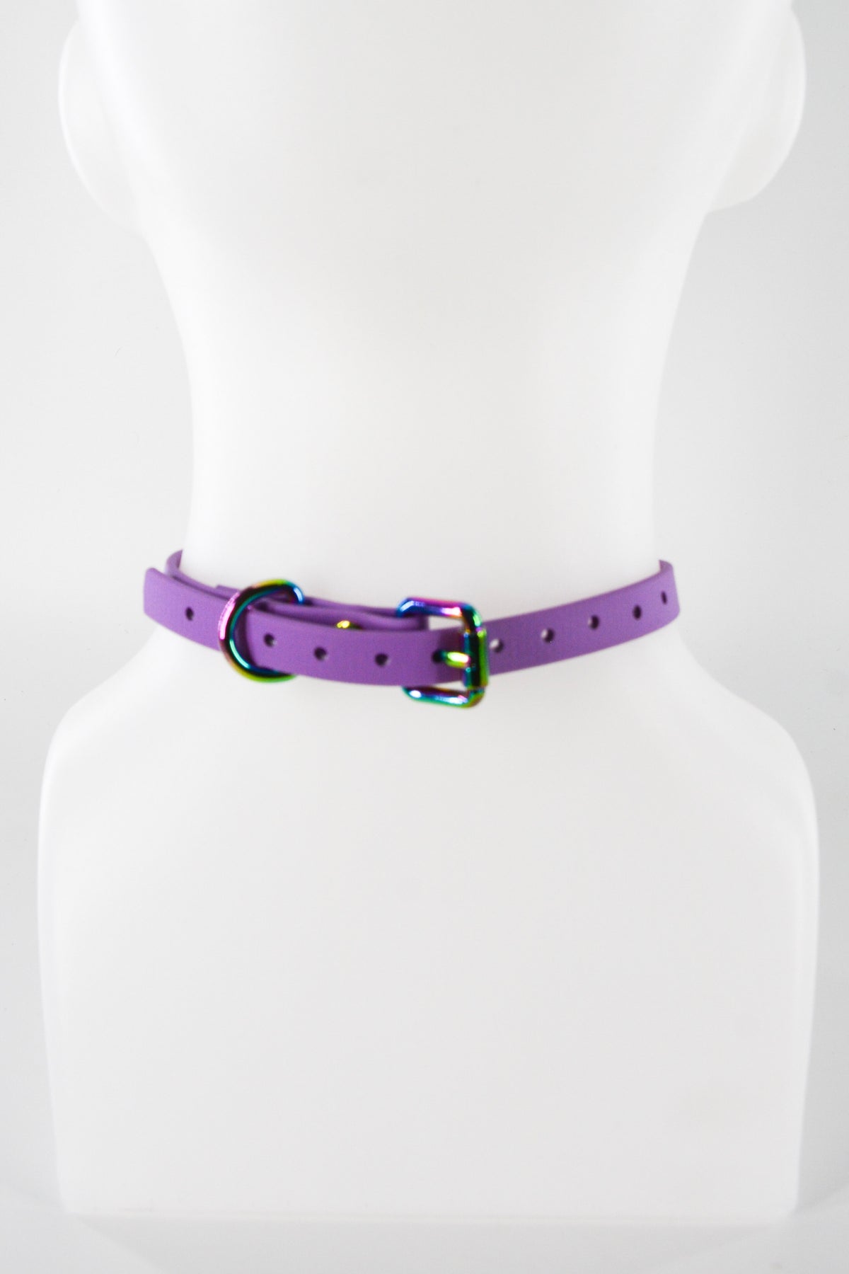 Mini 1/2 Inch Amethyst O Ring Collar