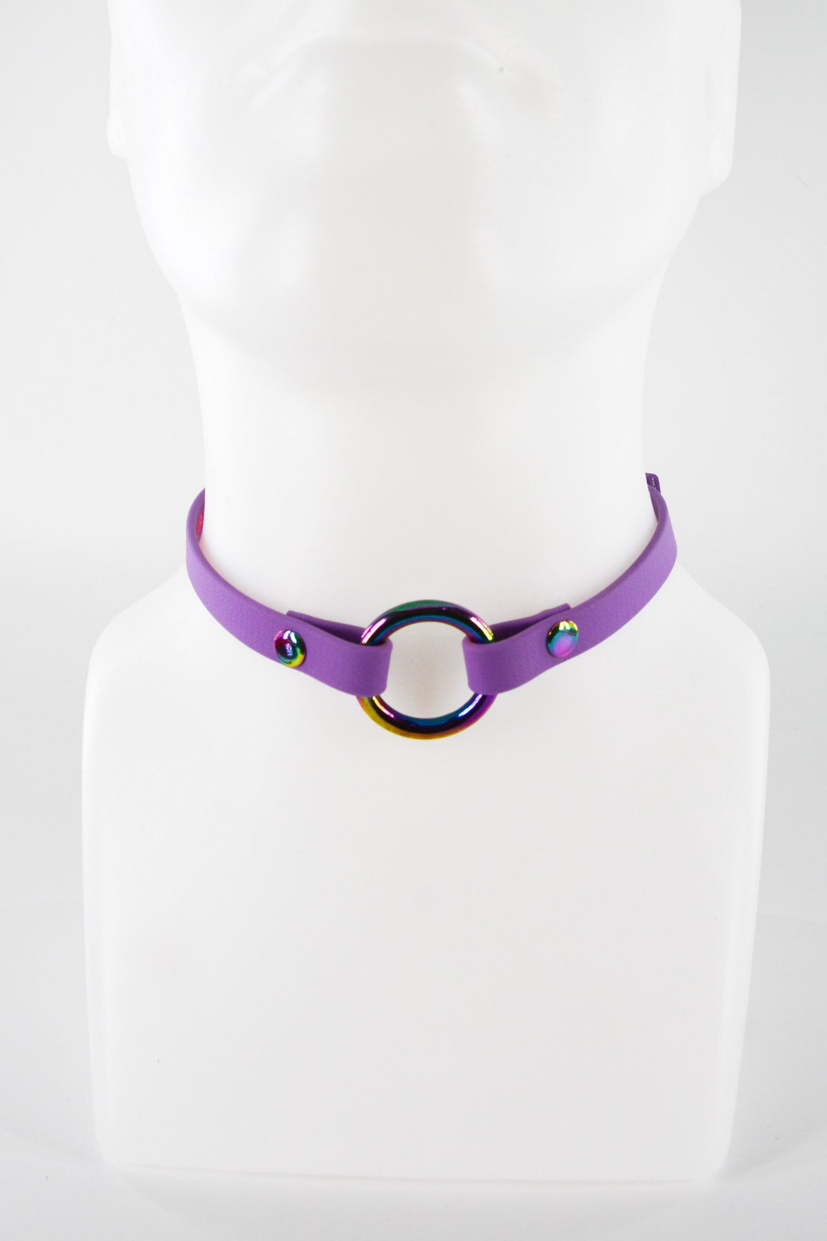 Mini 1/2 Inch Amethyst O Ring Collar