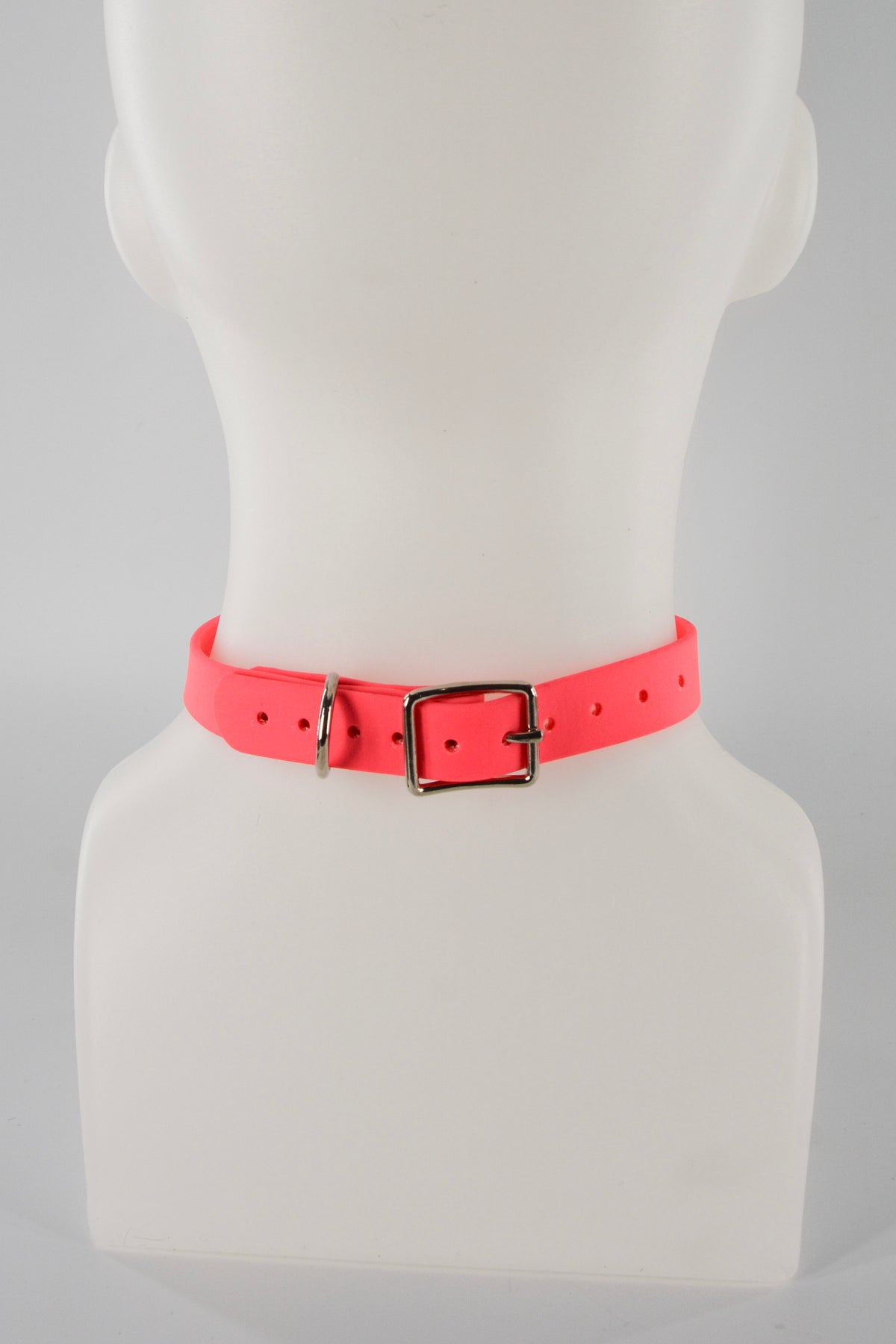 3/4 Inch Neon Pink Heart Collar