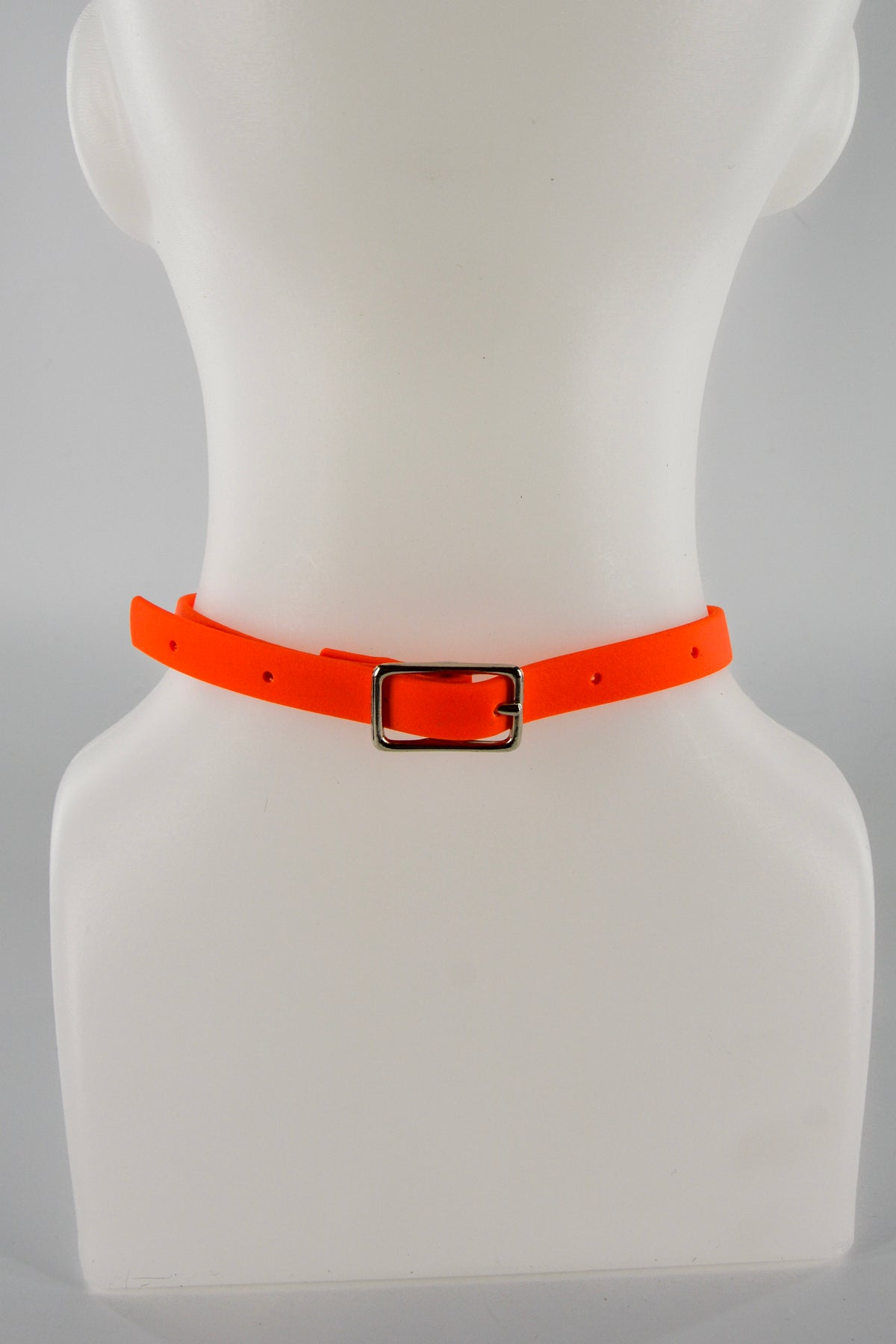 Mini 1/2 Inch Neon Orange O Ring Collar