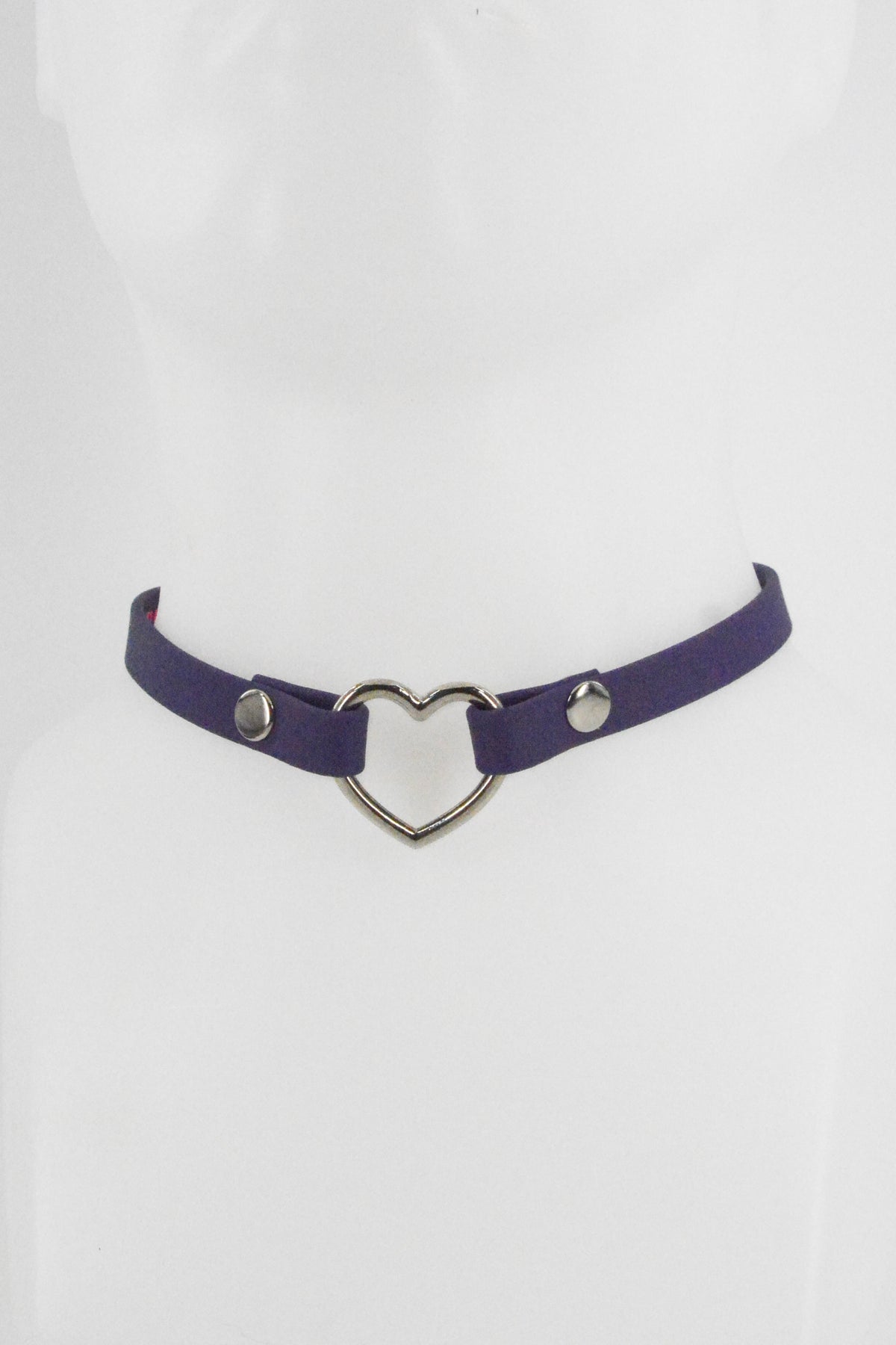 Mini 1/2 Inch Purple Heart Collar
