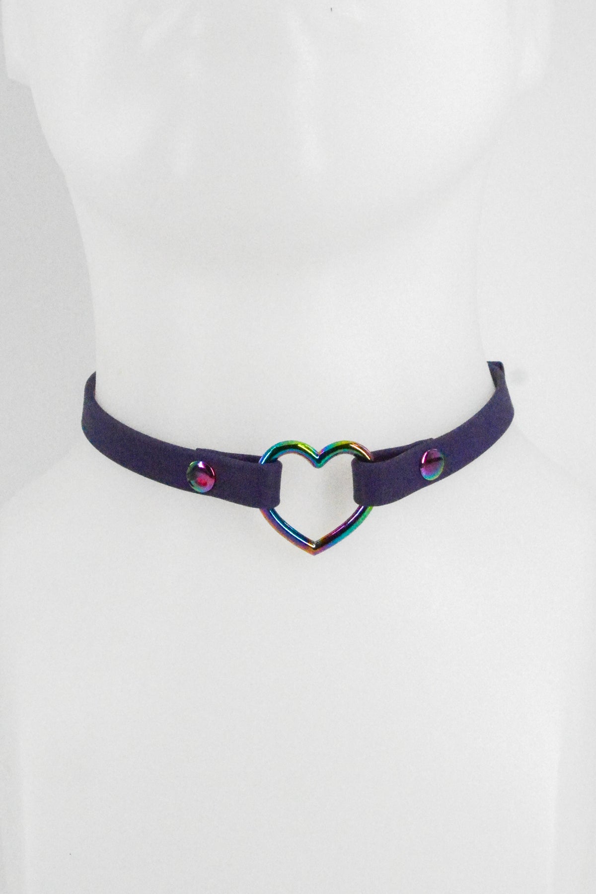 Mini 1/2 Inch Purple Heart Collar