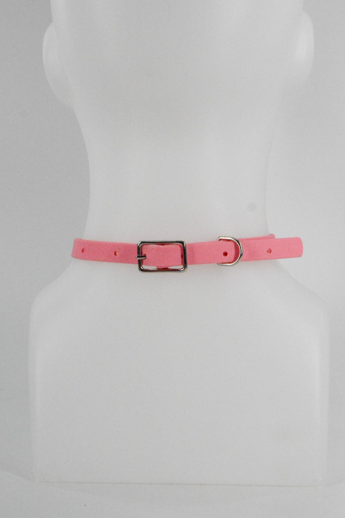 Mini 1/2 Inch Pastel Pink O Ring Collar