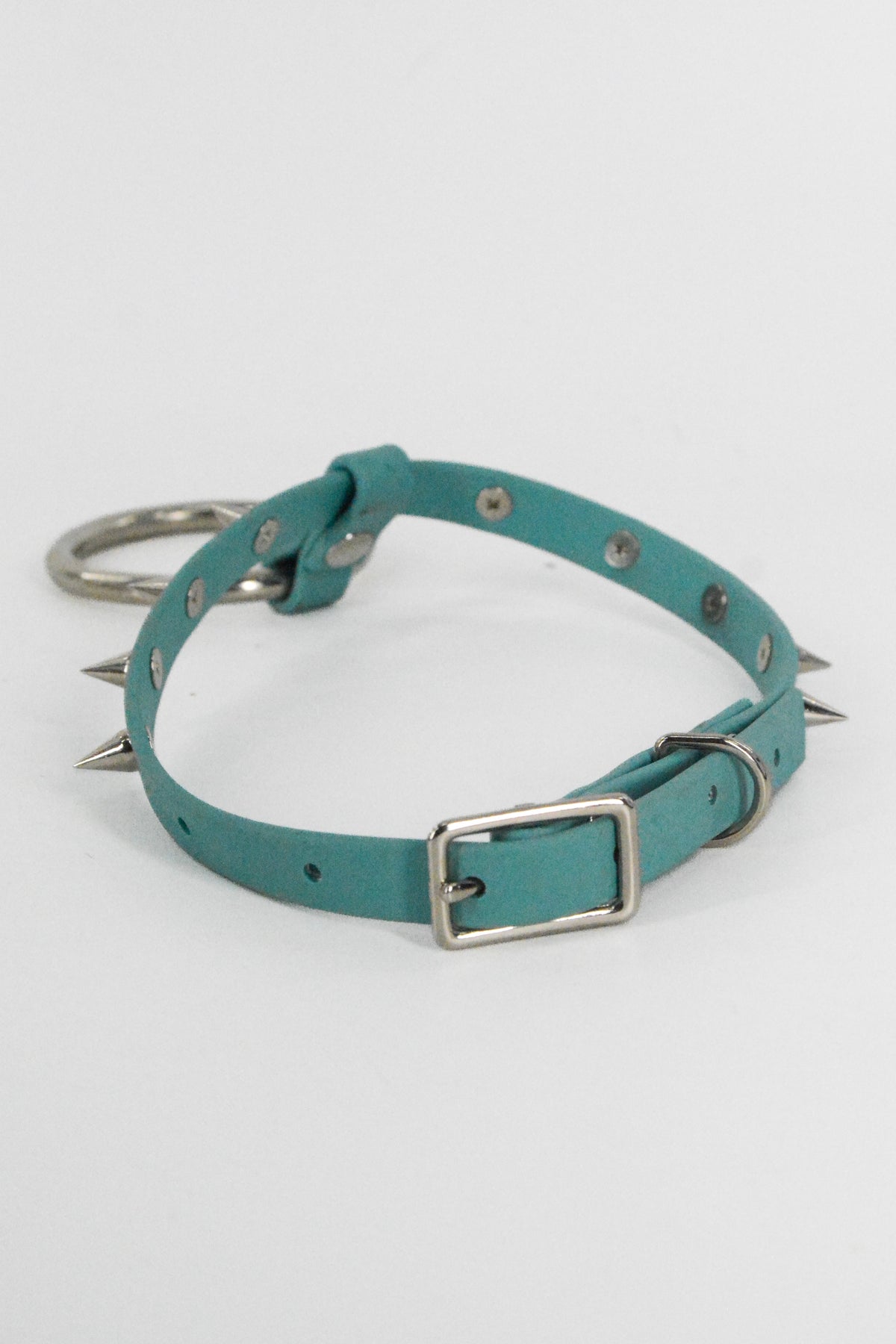 Turquoise Spike Collar