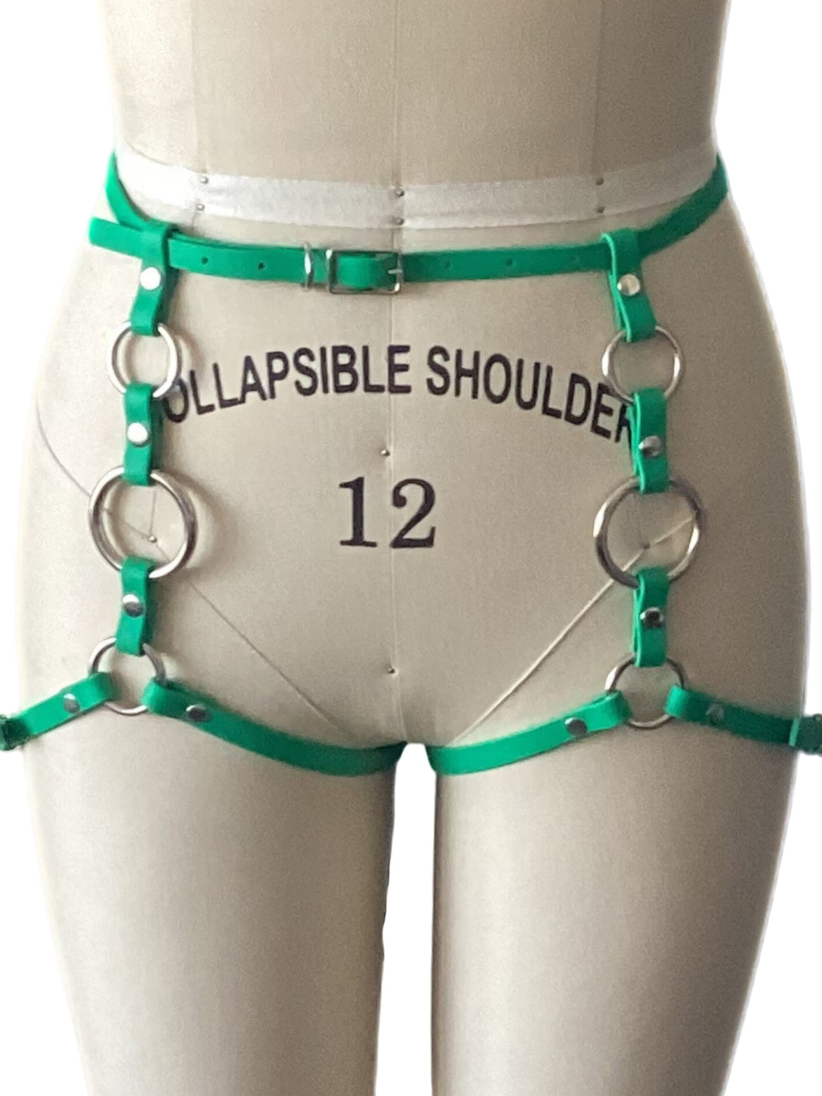 Emerald Green Circle Thigh Harness