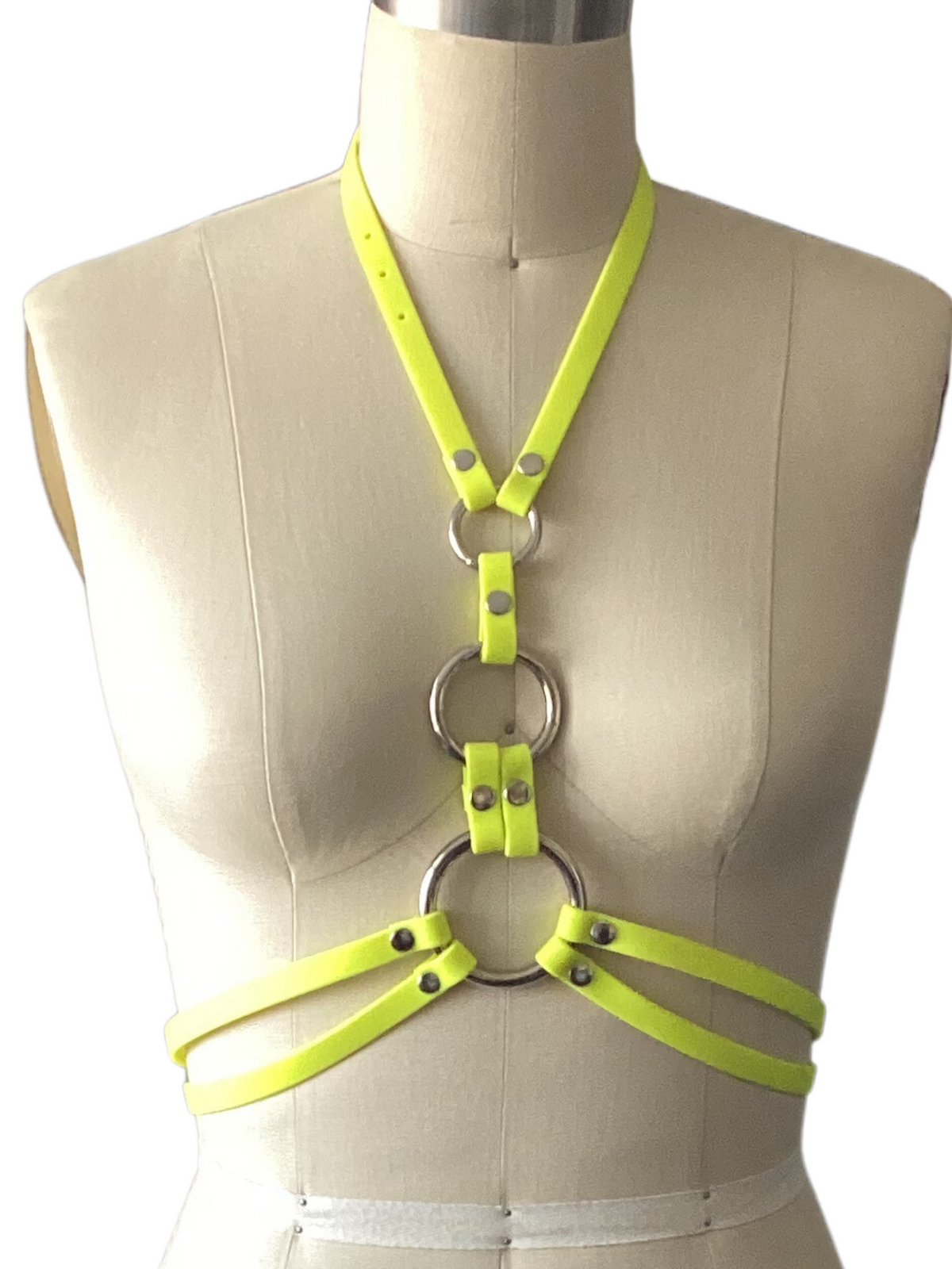 Neon Yellow Circles Waist Harness